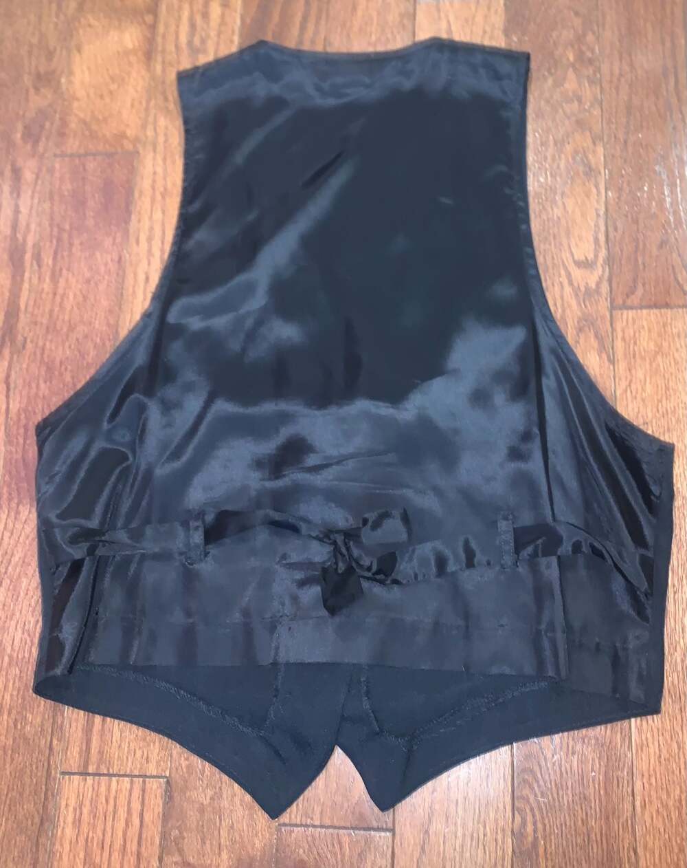 Vtg Casual Corner Black Frog Closure Vest Goth Dark Academia 90s - Picture 5 of 5